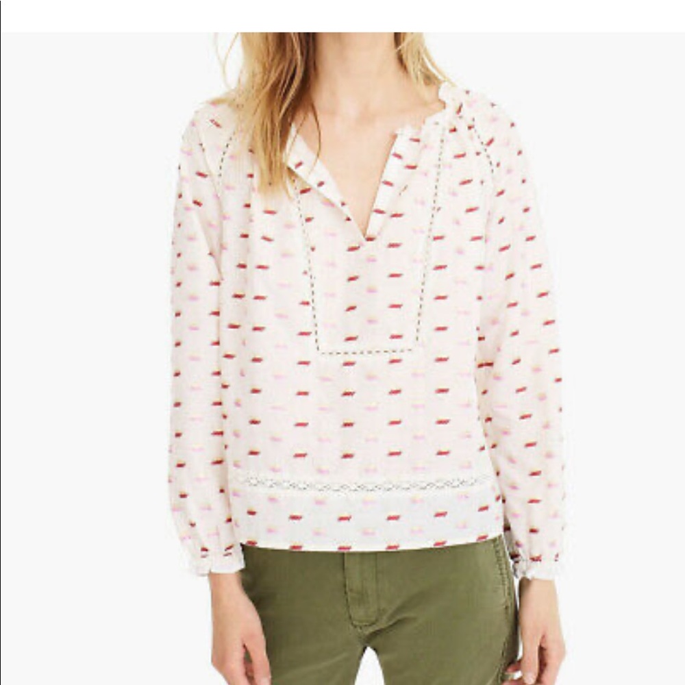 J. Crew Point Sur Blouse